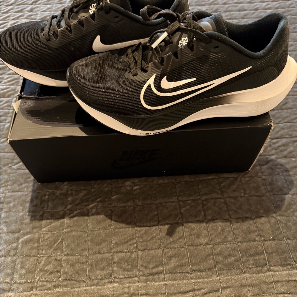 Nike Black and White Zoom Sneakers